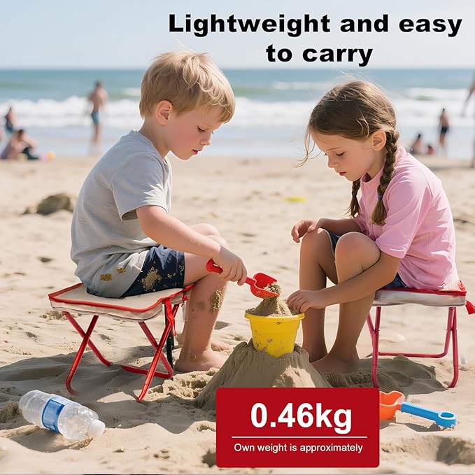 Camping Stool,Mountaineering and Hiking Portable Stools 13.5“ Portable Folding Stools for Outdoor Gardening and Beach Hiking Fishing,Foot Stool with Carry Bag to 330LB (13.5 inch)