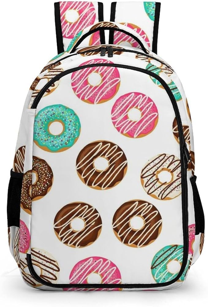Carry On Anti Theft Laptop Backpack Sweet Donut, Large Sturdy Travel Bag with Multi Compartments for Business Weekender Hiking
