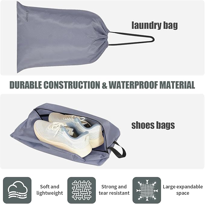 Compression Packing Cubes for Travel, Space Saving Vacation Travel Essentials, Accessories for Suitcase Organizer Bags Set, Durable Luggage Organizer Bags (grey)