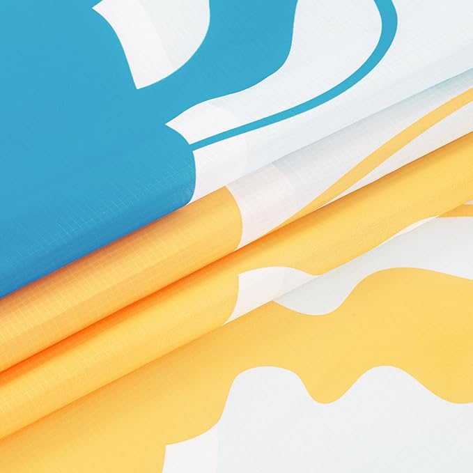 Beach Blanket Waterproof Sandproof Oversized, 110''×118'' Extra Large Beach Mat Sand Free, Lightweight Compact Foldable Picnic Blanket w/ 4 Stakes & Pockets for Camping, Travel, Beach Accessories