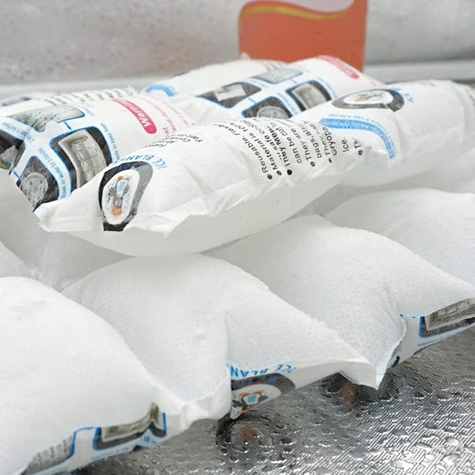 Cold Packs for Shipping Dry Ice for Shipping Frozen Food, Shipping Ice Packs Long Lasting Freezer Pack 14x13'' Keep Food Cold Fresh, Flexible Shipping Gel Ice Pack for Coolers, 12 Dry Ice Pack Sheets