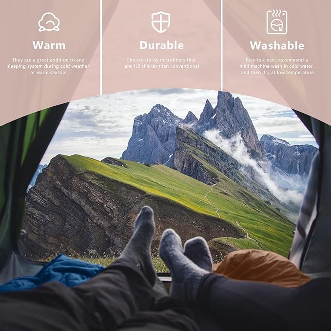 Mini Camping Blanket,Lightweight Puffy Blanket Packable Down Alternative Throw Blanket Waterproof Windproof for Outdoors, Travel, Beach, Airplane, Hiking