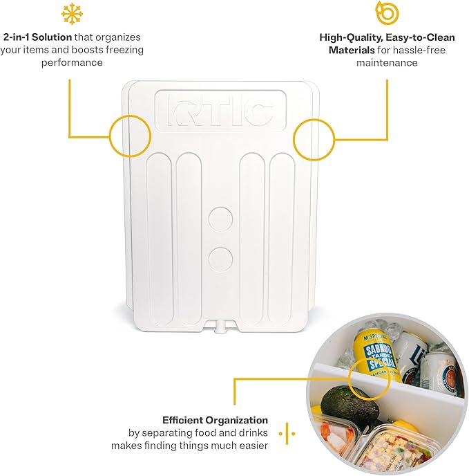 RTIC Ultra-Tough Cooler Freezable Divider Insert Accessories Perfect for Organization