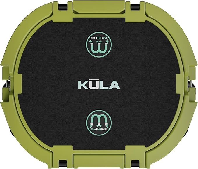 KULA by Bote Hard Shell MAGNEPod Compatible Cooler Travel Handle Rubber Closure Gatorshell Construction Strong Insulation 10 Gallon Capacity Portable Fishing Seat Multiple Colors