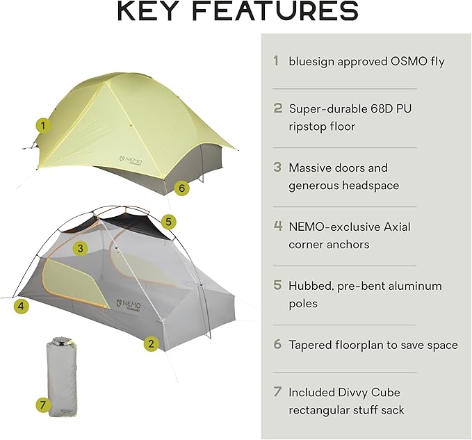 NEMO Equipment Mayfly OSMO Lightweight Backpacking Tent