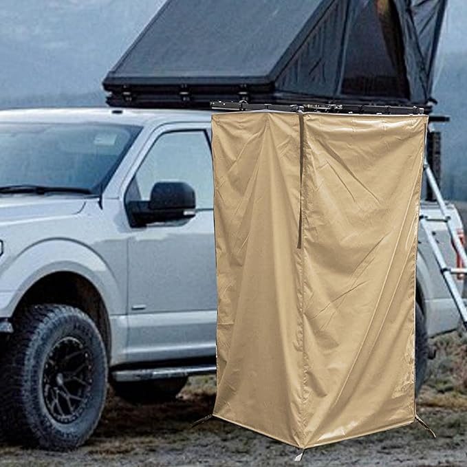 Vehicle Side Shower Tent Changing Dressing Room Hiking Outdoor Shower Room Toilet Stall for Long Road Trips Restroom SUV Van