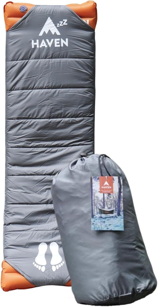 Haven Insulated Pad Cover - Hammock Accessories for Insulated Hammock Pad - Camping Hammock Sleeping Pad Accessories - Second Gen (Standard Size)(Pad Not Included) (XL/Safari Size 80L x 30W)