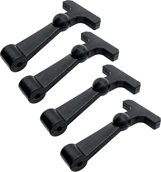 Black Replacement Cooler Latches (4 Pack) - Compatible with Yeti Tundra Cooler Accessories and RTIC Cooler - Premium Durable Rubber Latches - Easy to Install