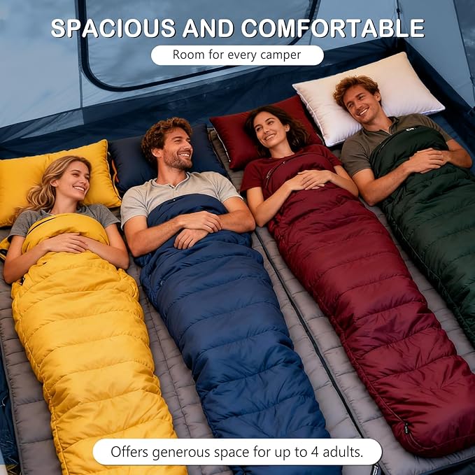 Inflatable Tents for Camping,Easy Blow Up Tent with Hand Pump,4 Seasons Waterproof Air Inflatable Camping Tent House for Family Weekend Camping