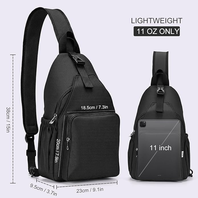 AOTIAN Anti-Theft Sling Backpack - Lightweight Water-Resistant Chest Daypack for Travel, Hiking & Outdoor