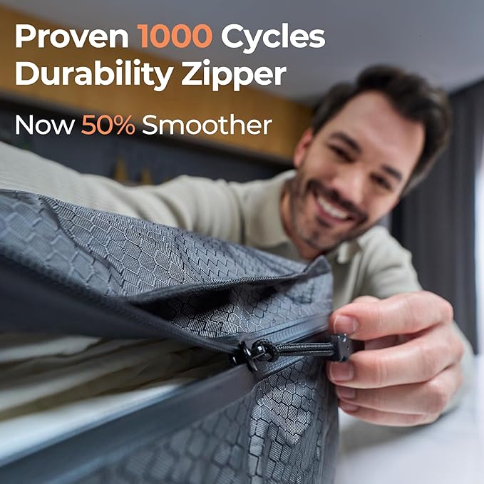 Apex Series Vacuum Bags for Travel Luggage, 180° Open, Reusable Compression Bags for travel Pack, Vacuum Seal Packing Cube for Cloth (2Medium No Pump)