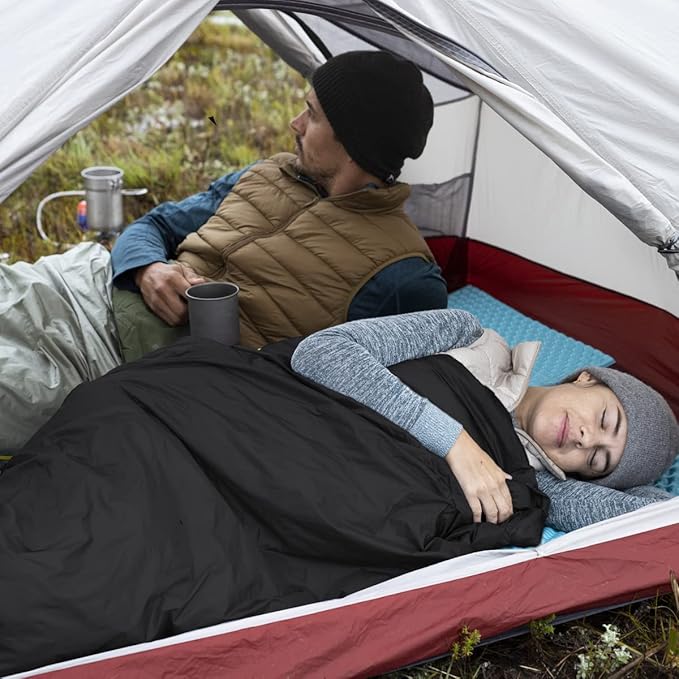 Naturehike Lightweight Compact Sleeping Bag, 59℉/32℉ Envelope Ultralight Backpacking Sleeping Bag Portable, Waterproof with Compression Sack for Cold&Warm, Camping, Traveling, Hiking