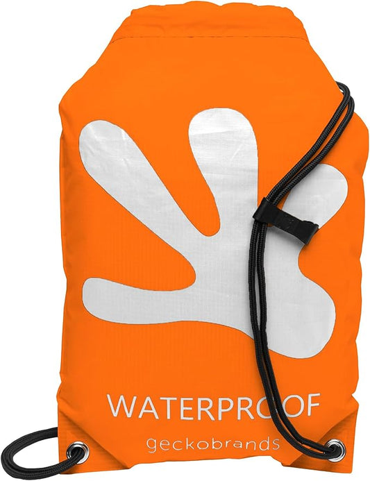 geckobrands Embark 10L Drawstring Backpack – Waterproof, Lightweight Dry Bag for Beach, Hiking, and Light Water Activities