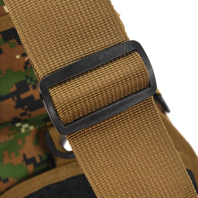 Viriber Tactical Backpack, Waterproof Military Cross-body Molle Sling Shoulder Backpack Chest Bag for Outdoor Every Day Carry Camouflage B