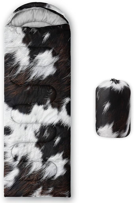 Sleeping Bags for Adults and Kids，3D Printing Camping Sleeping Bag for Girls Boys Lightweight Waterproof Cold/Warm 3-Season，Outdoor Travel with Compression Bags