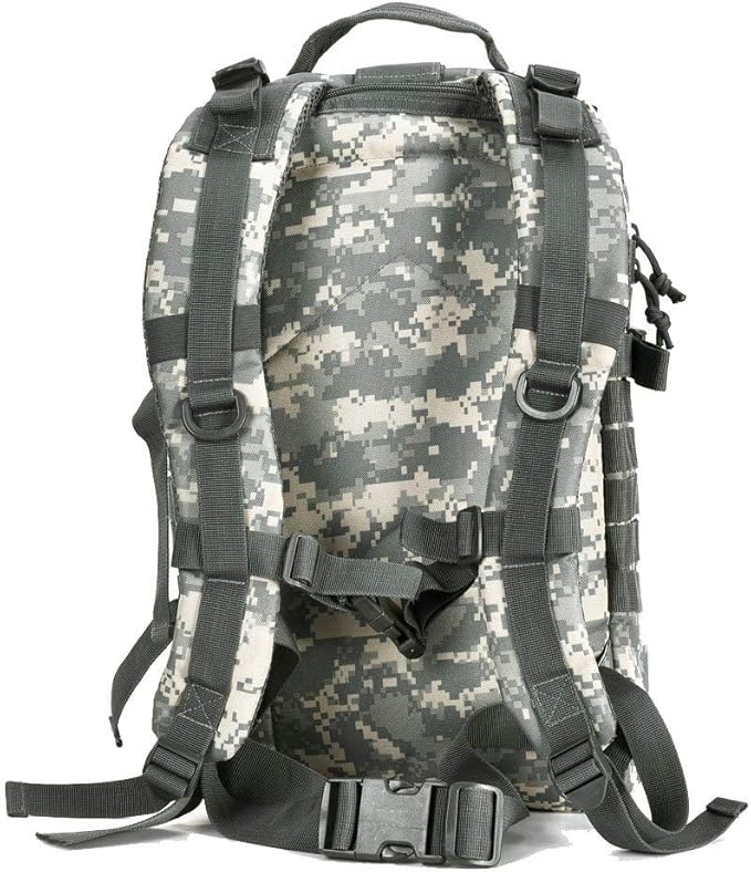 REEBOW GEAR Military Tactical Backpack for Men Large 34L Army 3 Day Assault Pack Molle Bag Backpacks (34L, ACU Camouflage)