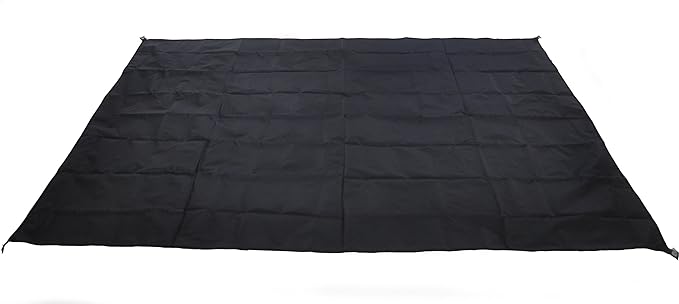 Waterproof Camping Tarp for Picnics, Tent Footprint, and Sunshade (Black-210x150CM)