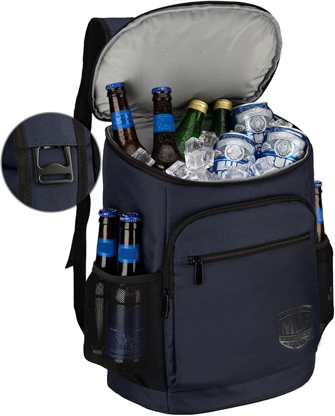Mossy Oak MLF Fishing Cooler Backpack - Major League Insulated Leak Proof Beverage Coolers Bag