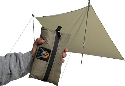 VIAM Outdoors | Baldy Ultralight 1.9 oz Tarp | Tan