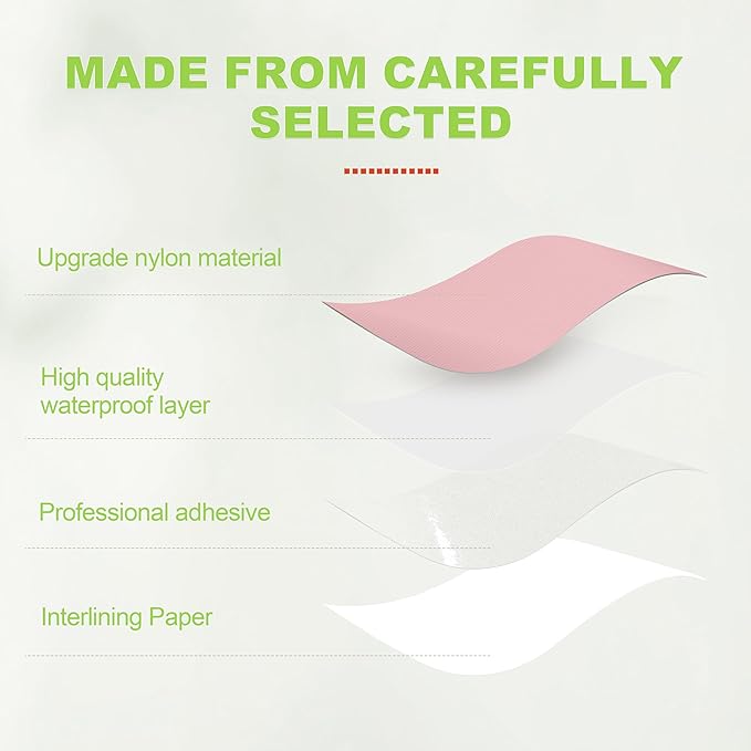 Awning Repair Tape,Tent Patch kit,Waterproof Repair Tape kit of RV Awning,Boat Covers,Canvas,Vinyl Fabric,Tarp,Sail-4x78in（Pink）