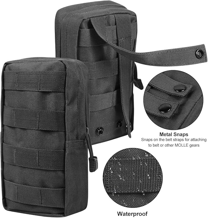 Gogoku 4-Pack Molle Pouch Tactical Molle Pouches Compact Utility EDC Waist Bag Pack