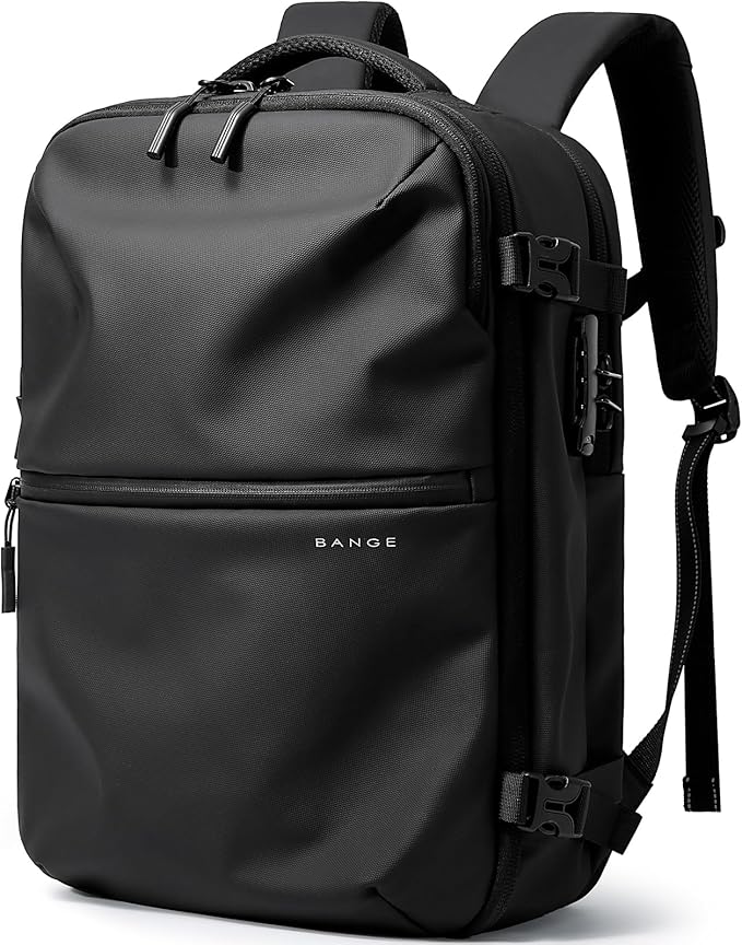 BANGE Travel Backpack for Men, Waterproof Lightweight Laptop Backpack for Business and Work, Anti Theft Rucksack for Men and Women