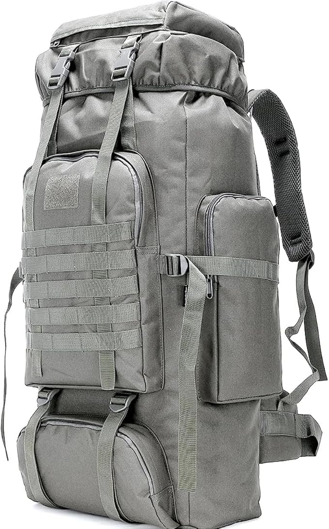 King'sGuard 70L Camping Hiking Backpack for Men Women Large Military Tactical Backpack Molle Rucksack Backpack for Outdoor