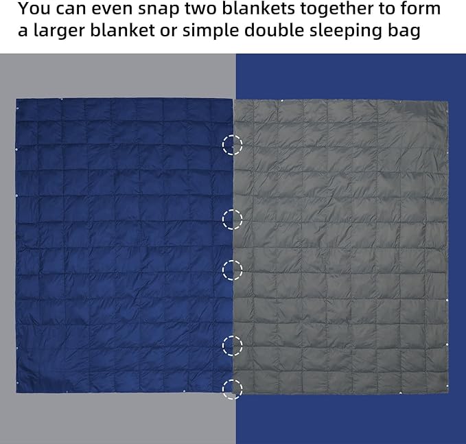 ROCK CLOUD Packable Camping Blanket Ultralight Outdoor Blankets Stadium for Hiking Camp Travel Outside Sports, Grey