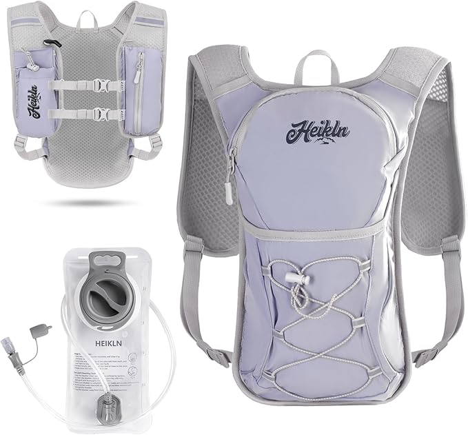 Hydration Backpack,Lightweight Water Backpack with 2L Water Bladder Running Hydration Vest Backpack for Hiking Running Cycling Hiking