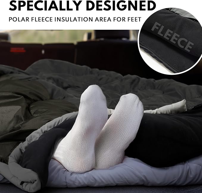 0 Degree XXL Sleeping Bags for Adults Cold Weather,Camping Sleeping Bag with Compression Sack for Winter Hiking, Hunting,Traveling