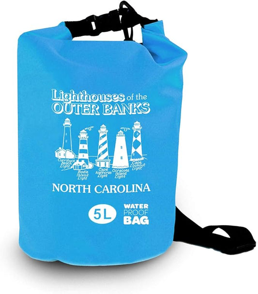 Nupouch Waterproof Dry Bag: 2L/5L/10L/20L Roll Top Lightweight Dry Storage Bag, Backpack for Travel, Swimming, Boating, Kayaking, Camping, or Beach