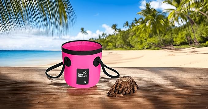 BANCHELLE Collapsible Bucket Water Container Portable Folding Camp Wash Basin for Outdoor Traveling Hiking Fishing Car Washing Gardening Camping 2 PCS