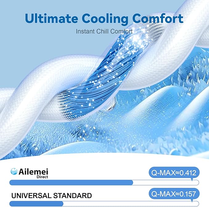 Ailemei Direct Cooling Blanket Twin Size for Couch, Double-Sided Summer Cooling Blankets for Hot Sleepers, Lightweight Ice Cool Blanket to Relieve HotFlashes, Breathable Bed Cold Blankets for Sleeping