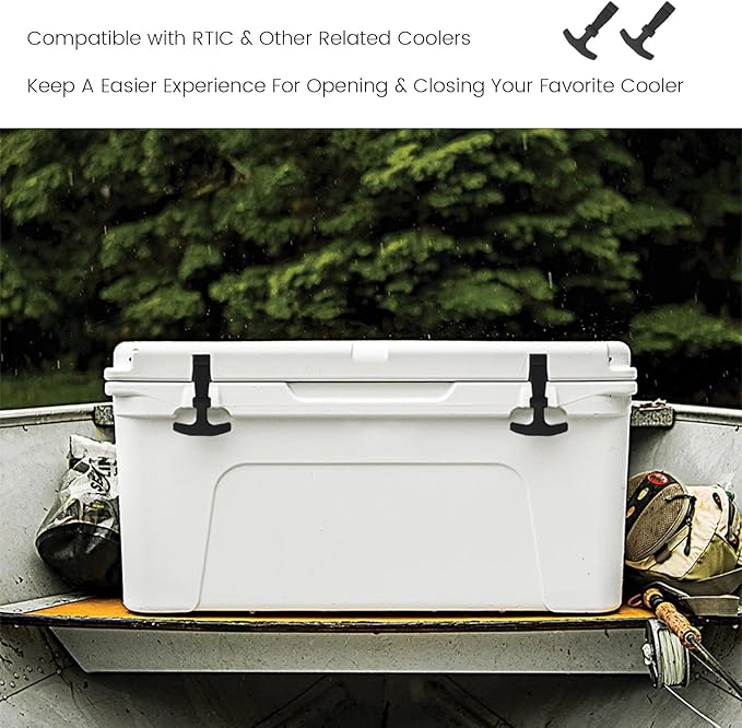 Replacement Lid Latches, 2 Pack, Compatible with Yeti Hard Coolers & Other Related Coolers, More Durable Rubber & Improved Design