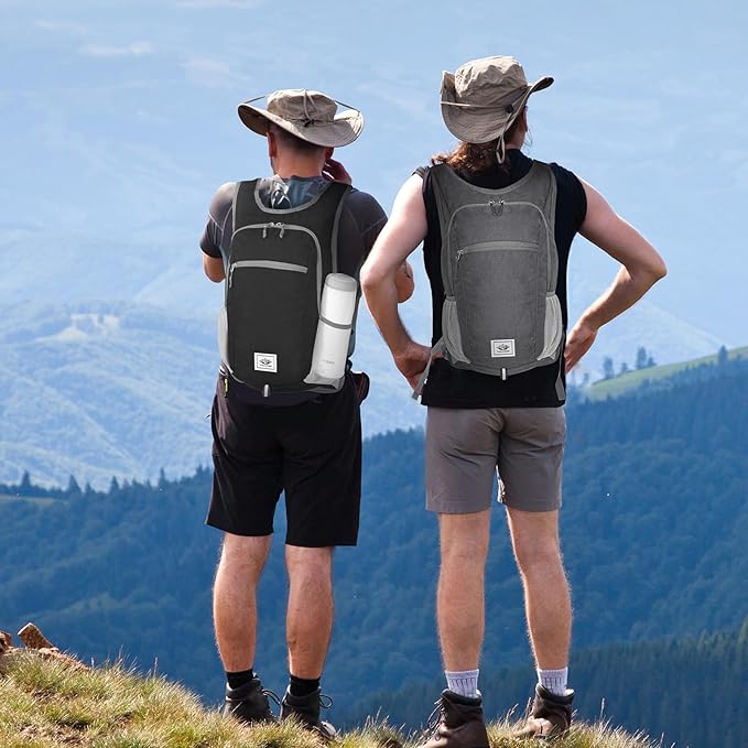Hiking Backpack Small Lightweight Packable Foldable foldable backpack Packable Camping Hiking for Backpack (Black)