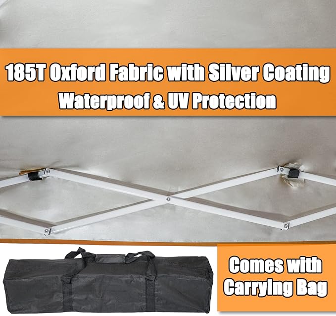 Sunnyglade 6x4 Ft Pop-Up Canopy Tent Outdoor Portable Instant Shelter Folding Canopy with Carry Bag