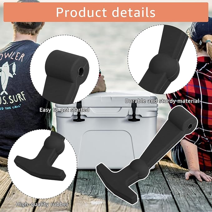 4 Pack Heavy Duty Cooler Latches,Compatible with YETI Tundra Replacement Latches