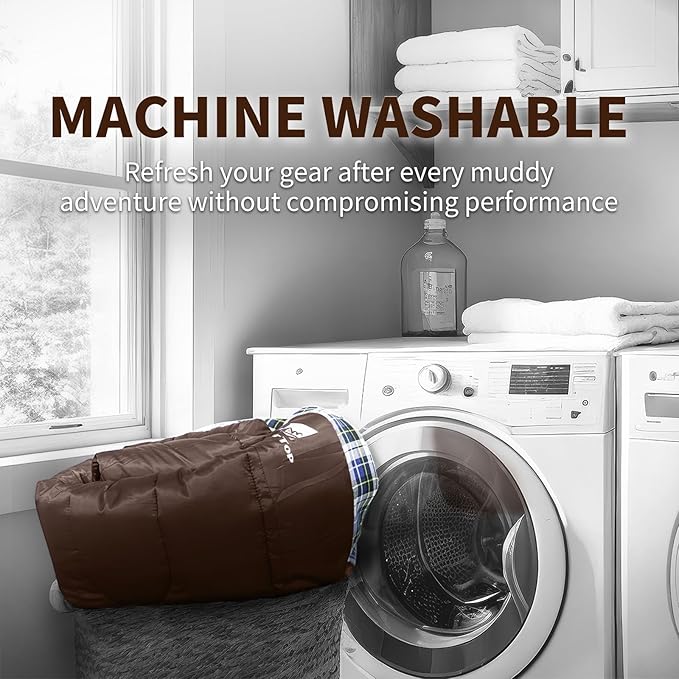 GEERTOP Flannel Sleeping Bags for Adults Big & Tall People Portable Cold Weather Envelope XXL All Seasons Camping Sleeping Bag