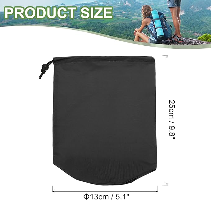 PATIKIL Stuff Sack, Waterproof Outdoor Storage Sack Portable Drawstring Dust Flap Bag Lightweight Sleeping Bag for Camping Hiking Backpacking