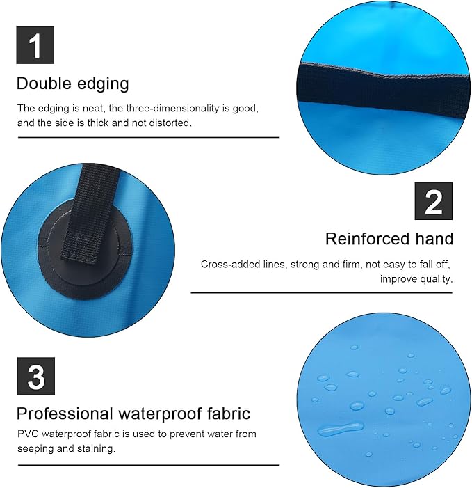 Esthesia Collapsible Bucket, 5 Gallon Portable Folding Water Container for Travelling, Camping, Hiking, Fishing, Gardening