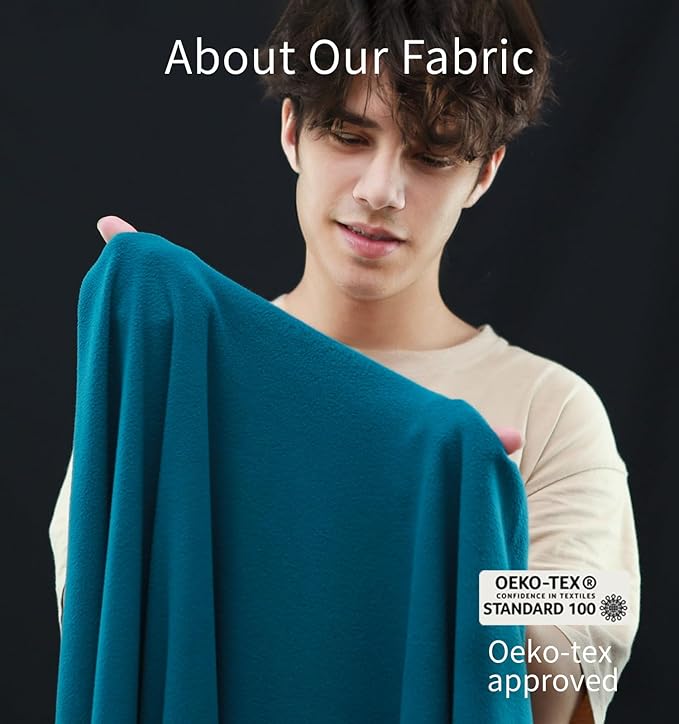 Litume Travel Camping Blanket Lightweight and Breathable, 67 x 48 in Soft Airplane Flight Blanket for Travelers, Foldable Sheet with Stuff Sack for Train, Camp, backapcking, Office, Home