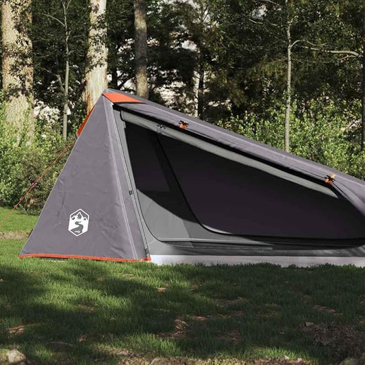 1-Person Tunnel Camping Tent, Waterproof Lightweight Backpacking Tent with Detachable Rainfly, Portable Hike Shelter for Outdoor Traveling, Easy Setup Green