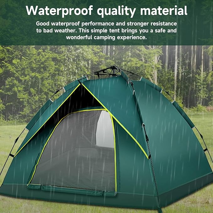 KOMCLUB Camping Tent Tents for Family Camp Tent Waterproof Windproof Outdoor for Backpacking Hiking Easy Setup with Storage Bag