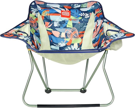 GRAND TRUNK Stonefly Chair | Ultralight & Packable Outdoor Chair with Built-in Cup Holders, 7000 Series Aluminum Frame, Comfortable, Dark Tropic