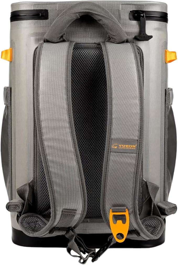 Yukon Outfitters Hatchie Backpack Cooler, 54-Liter Durable Insulated Cargo-Ready Outdoor Hiking Watersports Meals & Beverages Daypack Cooler w/Airtight Zippers, Padded Straps & Carry Handle