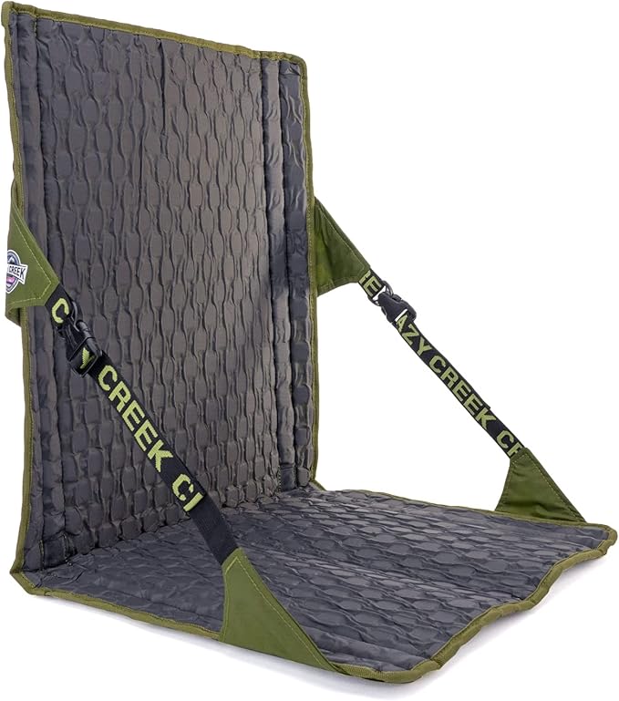Crazy Creek HEX 2.0 LongBack Chair for Backpacking, Camping and Stadium Use, Extra Width & Back Height for Comfort, 250 LBS Weight Capacity, Adjustable Straps w/Rock Lockster (R) Buckles
