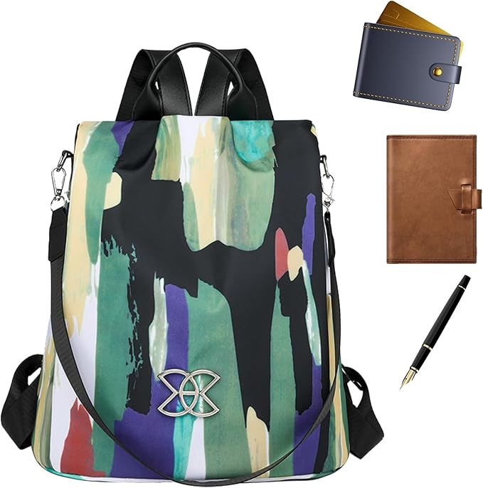 Anti-Theft Leisure Backpack | Multi-Purpose Large Capacity Lightweight Shoulder Bag | Classic Nylon Crossbodys Bags for Female Male