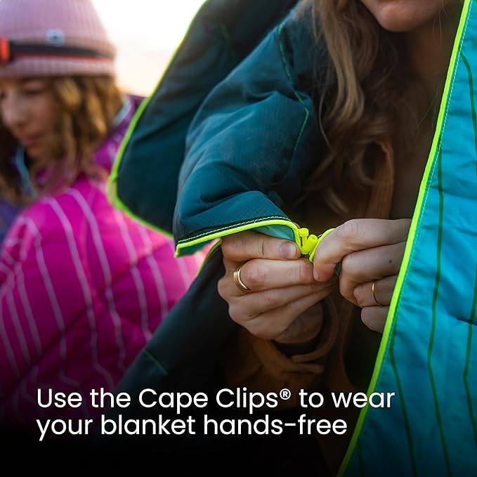 Rumpl Backcountry Puffy Blanket - Packing Comfort Into Uncomfortable Places, 100% Recycled Polyester Insulation, Lightweight, Packable, Water Resistant, 52" x 75", Ridge Lines