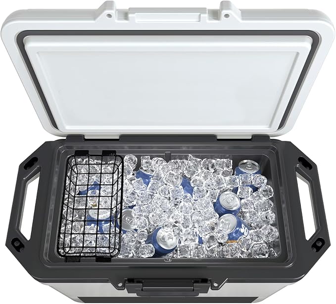 Cooler Basket, Cooler Basket for Ninja FrostVault 30qt Hard Cooler & Wheeled Coolers, Stainless Steel Storage Dry-Goods Baskets, Coolers Accessories - Keep Food Dry & Organized.