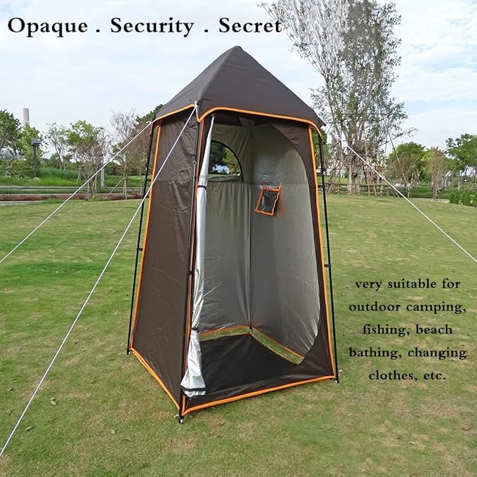 Portable Camping Shower Tent Outdoor Oversize Changing Heavy Duty Privacy Shelters Removable Bathroom Toilet Tent